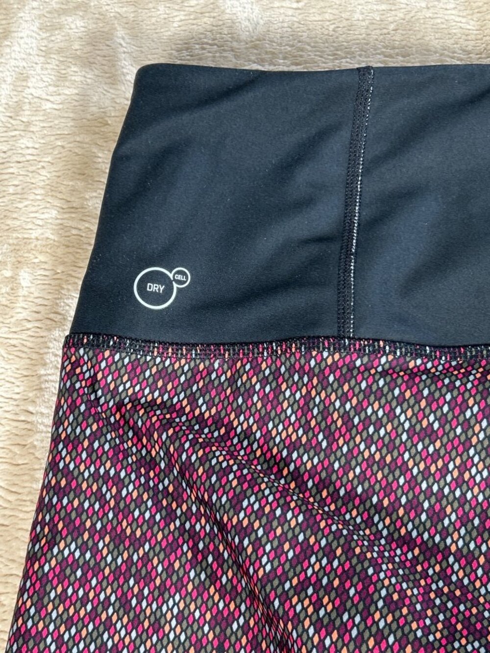 Puma Full-Length Leggings Women's Sz L Black Multicolor Activewear Yoga Stretch - Picture 7 of 7